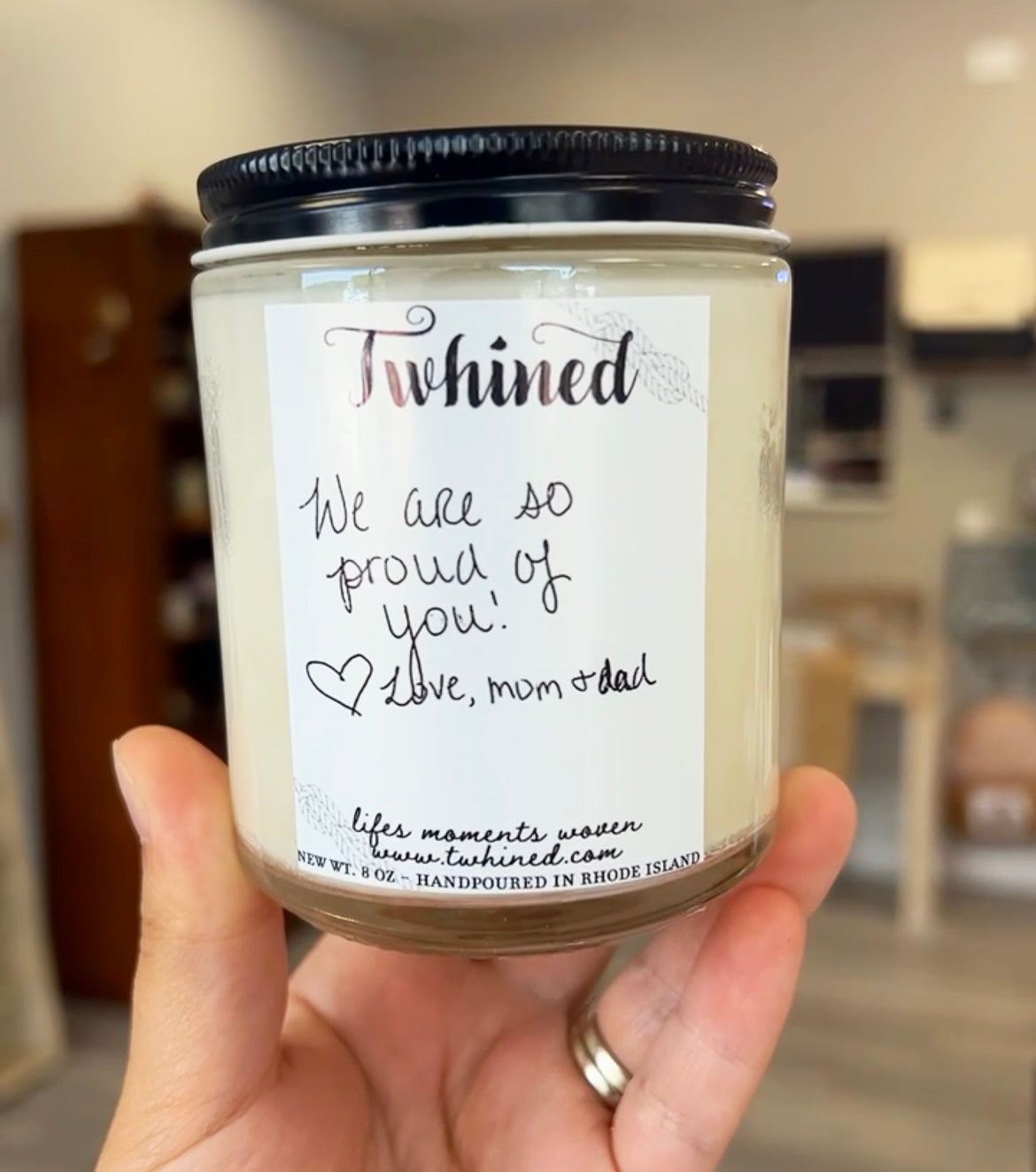 Handwriting Photo Candle