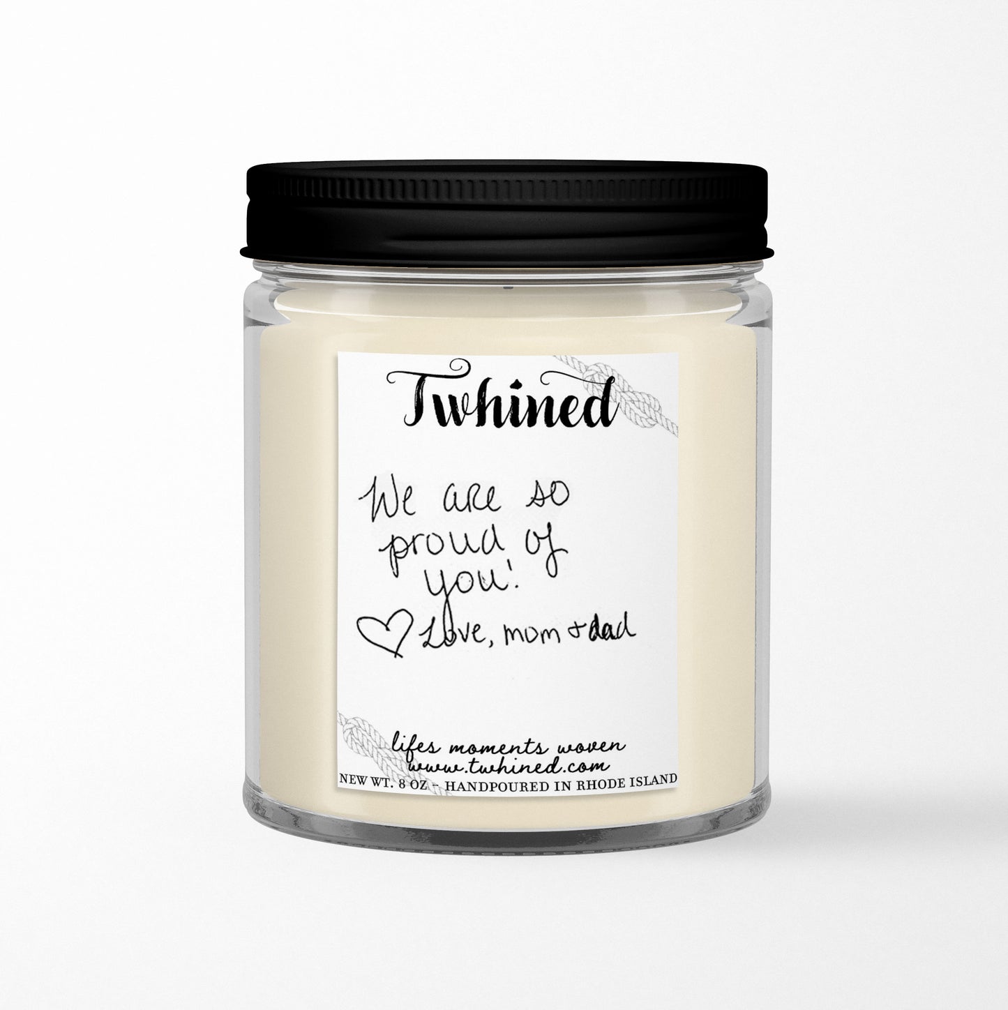 Handwriting Photo Candle